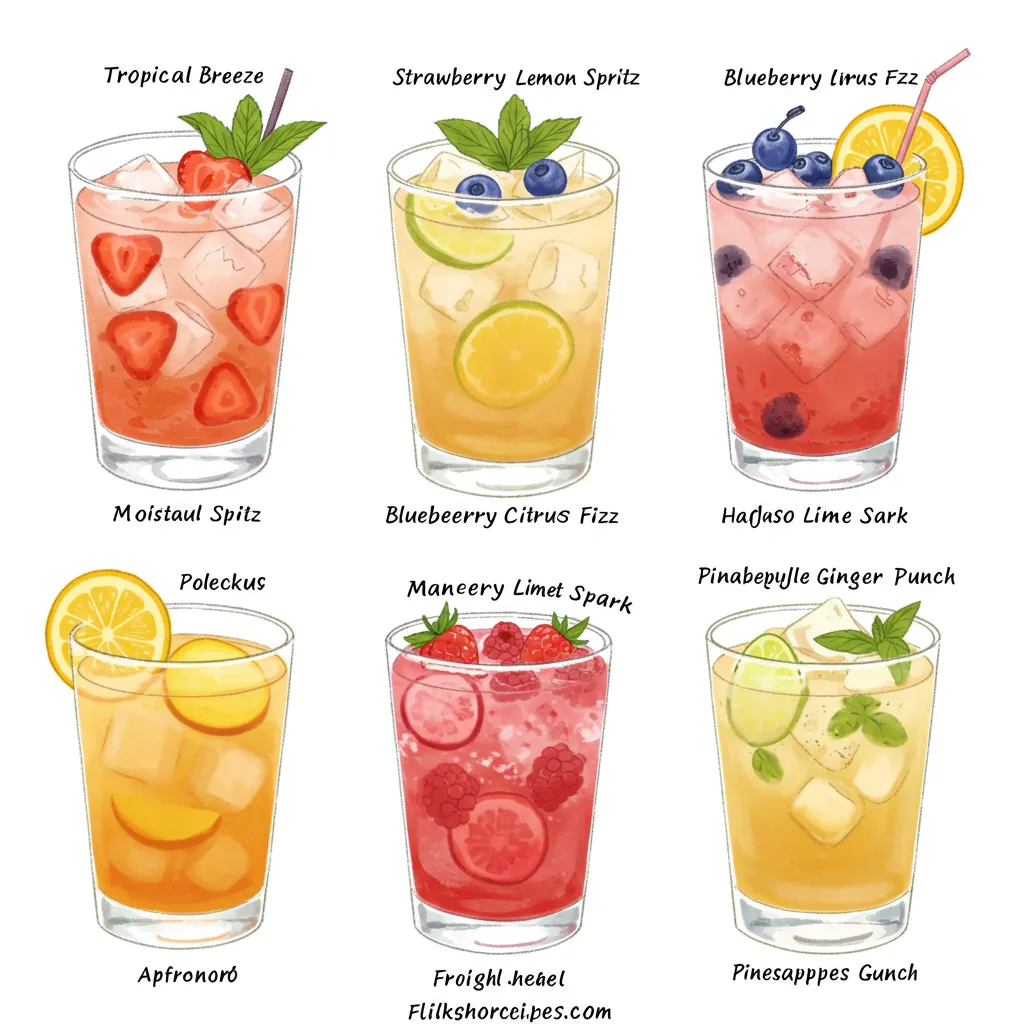 BEST RECIPE for 7 Refreshing Fruit Mocktails: Ultimate Summer Beverage Collection Perfection - tertiary view